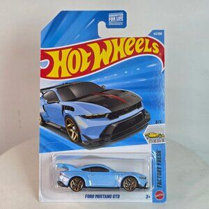 Hot Wheels Factory Fresh Ford Mustang GTD 3/5 Diecast Car 1:64 Scale Blue With R